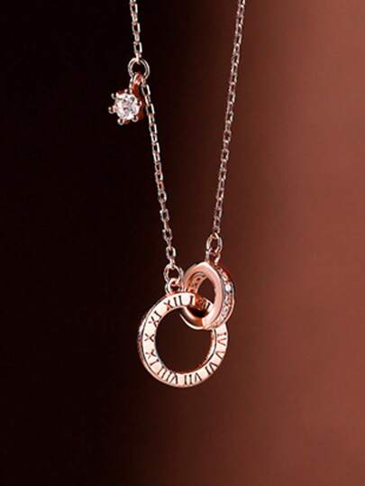 1 pieza Brazalete versátil de círculo hueco de plata de ley 925, brazalete de uso diario para mujer, elegante brazalete de estilo Mori dulce