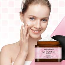 三重C晚霜——面部保湿霜，提亮肤色，抗衰老护肤品，蕴含3种维生素C - 玻尿酸 - 查看 3