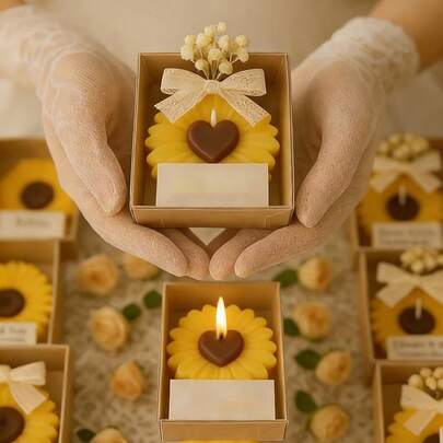 3D Sunflower Daisy Silicone Mold | Heat Resistant Reusable Easy Demold Handmade DIY Candle / Resin / Soap / Gypsum Mold For Valentine's Day / Mother's Day / Wedding / Birthday Home Decor Holiday Gift