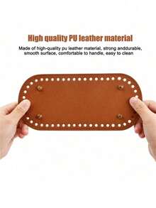 椭圆形底部创意皮革手工包制作材料、手工编织包配件、实用DIY皮革材料 - A - 查看 4