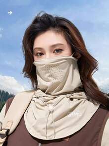 UPF50+ Casual, lekka, oddychająca, przeciwsłoneczna maska na twarz z filtrem UV dla kobiet, unisexowy kapelusz plażowy, osłona twarzy, maska na twarz, czapka do jazdy samochodem i jazdy na rowerze - Wielokolorowe - Zobacz 3