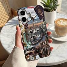 New York City Design Phone Case Protective CoverFor  17 17pro 17promax 16Pro,16ProMax,14,15,16,13,14,15,12,11 Promax,Plus,Glossy,Rugged Durable, Scratch-Resistant, And Stylish A Perfect Gift. - Multicolor - View 2