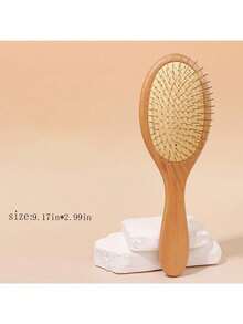 1 Peça Pente de Bambu com Almofada de Ar e Alça, Escova de Bambu Natural Adequada para Todos os Tipos de Cabelo (Homens, Mulheres, Todas as Idades), Massageador de Couro Cabeludo Portátil (Amarelo), Essencial para Volta às Aulas, Viagens e Férias, Acessório de Cabelo Feminino, Desembaraçador, Escova com Formato de Bola, Conjunto de Escovas, Escova de Cabelo, Desembaraçador, Produtos de Cuidados com o Cabelo, Ferramentas de Cabelo, Acessórios de Cabelo - A - Visão 11