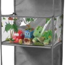 Multilayer PVC Hanging Storage Organizer Bag – Foldable And Space-Saving Storage For Toys, Bags, And Household Items, Ideal For Bedroom & Living Room - 蝴蝶結 - 查看 10