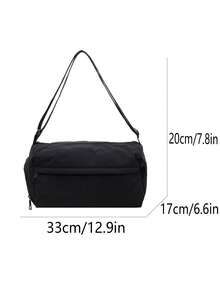 极简主义单肩包 | 都市美学的极简诠释，适用于各种场景 *双侧拉链口袋*可调节多功能肩带 一套装备，助您解锁日常生活的绝对视觉主导权 - 彩色 - 查看 8