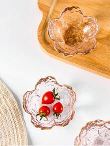 Sakura Glass Dipping Bowl Set - Ideal For Appetizers, Desserts, Fruits And Sauces - Elegant Gold Rimmed, Perfect For Home Kitchen, Restaurant And School - Clear - View 7