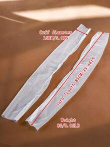 Guanti da sposa delicati e trasparenti con maniche morbide e trasparenti. Puri ed eleganti, ideali per matrimoni ed eventi formali. Abbigliamento autunnale da donna. - Bianco - Visualizzare 6