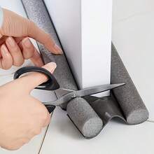 1pc Door Draft Stopper - Soft Anti-Slip Design, Suitable For Door, Window, Bathroom Glass Gap And Garage. No Glue Needed, Easy To Install, Soundproof, Insect-Proof, Windproof, Noise Reduction, Applicable For Home And Office Doors, Door Frame. [Gift For Wife And Mother On Holidays], Random Style And Color Sent. - Door Seam Sealing Strip - View 10