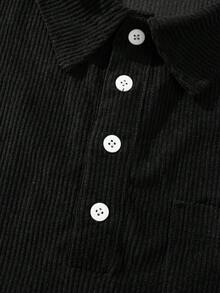 男士 Old Money 夏季假日 Polo 衫 - 黑色 - 查看 6