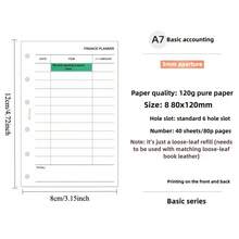 40pcs A6/A7 Budget Planner Planning Inner Pages, Extremely Simple Style, Budget Planner & Expense Tracker, Undated Account Book For Effective Money Management, Financial Planner - Minimalist Accounting - View 10