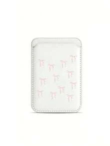 Sakura, Bow & Daisy Print Magnetic Wallet Phone Card Case, Fits Most Phones, Holds 3 Cards, With Stand Function For Horizontal Or Vertical Phone Support - Multicolor - View 19