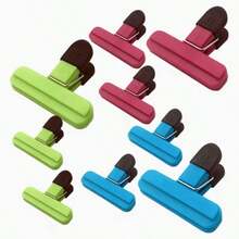 1pc/Large/Small Kitchen Food Clip, Food Bag Clip - Suitable For Snacks, Coffee Etc. Strong Sealing Clip, Multi-Color Options, Kitchen Storage Essential, Small Size For Chip Bags, Bookmark Clip - Bookmark, Loose-Leaf Clip, Reading Accessory Clip, Magnetic Clip, Refrigerator Magnet Clip, Food Clip, A4 Loose-Leaf Clip, Convenient For Fixing Documents, Colorful Clips, Multi-Function Wide Mouth Bag Clip, And Memo Clip For Organizing Documents At Home Or Office - T-shaped Sealing Clip - View 7
