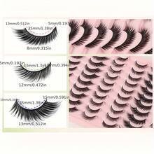 30对混合装防过敏假睫毛 - 自然款，带飞扬蓬松猫眼睫毛，散发迷人魅力 - 眼尾拉長款 - 查看 6