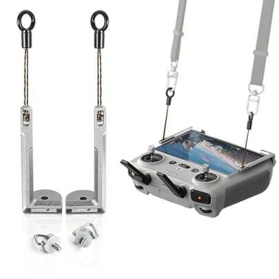 STARTRC - Soporte de cordón de equilibrio 2 en 1 para  RC 2/RC/RC Pro Remote Mini 4 Pro Correa de cuello Firmware de metal para  Mini 4 Pro/Mini 3/Air 3S/Mavic 3 Accesorios para drones para