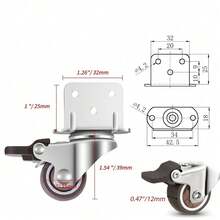 Casters - 1 นิ้ว - ดู 9