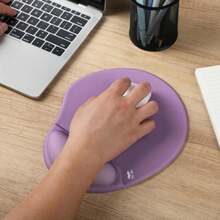 Mr. Pen- Ergonomic Mouse Pad With Wrist Rest, Purple Breathable Fabric With Memory Foam Cushion, Non-Slip Rubber Base, Gel Mouse Pad With Wrist Support - ColorN - 查看 8