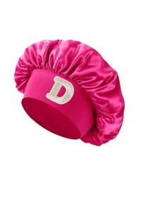 1 chiếc mũ ngủ in 26 chữ cái từ A đến Z, mũ ngủ cho trẻ em 3-8 tuổi, mũ ngủ cho bé gái tóc xoăn, mũ ngủ bằng satin cho trẻ em và thanh thiếu niên. - Màu Hồng Tươi - Xem 4