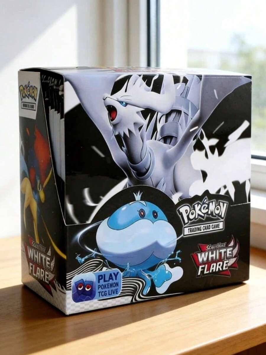4/8/12包宝可梦白焰补充包，包含对战与进化交易卡，惊喜全息稀有卡，随机款式，是动漫和宝可梦粉丝的理想礼物。 - 彩色 - 查看 1