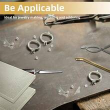 KLONKEE 7pcs Jewelry Welding Tool Set, Including 2 Honeycomb Ceramic Blocks, 3 Tweezers, 1 Copper Clamp And 1 Metal Clamp, For Jewelry Making Tools And Materials - Multicolor - View 5