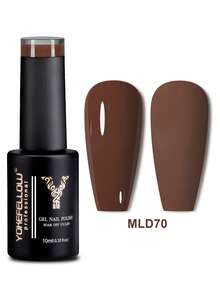 YOKEFELLOW 不含TPO和HEMA的6色秋冬凝胶指甲油套装，10毫升莫兰迪橙棕色美拉德色系可卸甲凝胶指甲油套装，适合女性在家美甲沙龙使用，新品 - 彩色 - 查看 11