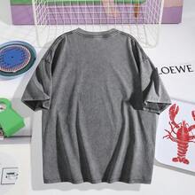 Women's Tops Letter Tee Graphic T-Shirts, Women Teens Oversized Graphic Tee Shirts Y2k Short Sleeve Floral Aesthetic Tshirt Top Summer Cute Preppy Clothes-For Women, Holiday, Vacation,Daily Casual Fashion And Versatility. - 灰色 - 查看 3