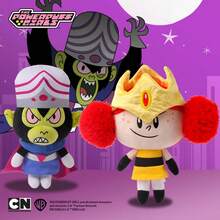 THE POWERPUFF GIRLS 15厘米和25厘米《飞天小女警》电影反派毛绒玩具——莫巴克斯公主和魔人啾啾，送给女孩的绝佳圣诞节和生日礼物 - 彩色 - 查看 3