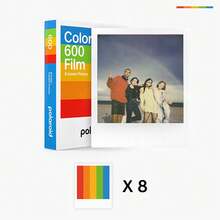 600 hojas de papel fotográfico instantáneo, papel fotográfico retro de color con borde colorido compatible con cámara Polaroid I-2/I-Type/Serie 600/Polaroid Lab Colorful 600 (marco blanco) - Papel fotográfico color 600 (marco blanco) - Ver 9