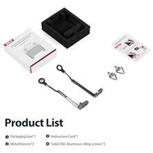 STARTRC - Soporte de cordón de equilibrio 2 en 1 para  RC 2/RC/RC Pro Remote Mini 4 Pro Correa de cuello Firmware de metal para  Mini 4 Pro/Mini 3/Air 3S/Mavic 3 Accesorios para drones para - gris - Ver 7