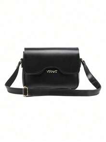 Small Women's Crossbody Bag, Basic, Casual, Modern, Blogger-Friendly, New Release For Carnival - 黑色 - 查看 2