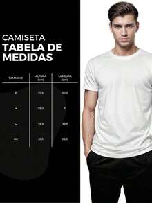 Men's T-Shirt, 100% Cotton, Palms Print - 白色 - 查看 7