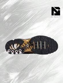 Nike Air Max Plus Premium Footlocker 50th Anniversary– Men's Lifestyle Sneakers – Shoes For Man-Vintage-Spring & Summer-Inspired Running Shoes, Shock-Absorbing Comfort, Gym To Streetwear Casual Wear-Mother's Day Gifts-Father's Day Gift–HM0352 100 - White/Metallic Gold/Black - 查看 5
