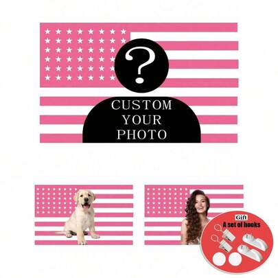 1pc Customizable Personalized Tapestry With Photos And Text, For Birthday, Wedding, Halloween, Christmas, Party, Father's/Mother's Day, Home Decor, Bedroom Aesthetics,Decoration And Hanging Fabrics For Student Dormitories During The Start Of The School Year,Warm Ambience