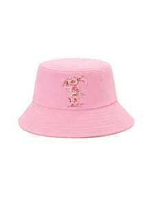 1 buah Topi Ember Anak Perempuan Warna Pink Elegan dengan Motif Huruf Bunga Mawar, 26 Pilihan Huruf, Manis & Chic, Bergaya, Ringan, dan Melindungi dari Matahari, Cocok untuk Pemakaian Sehari-hari, Aktivitas Luar Ruangan, Sekolah, dan Hadiah - Berwarna merah muda - View 17