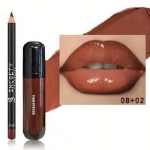 [2-In-1 Value]Hydrating Lip Tint & Gloss Pencil - Define & Shine Duo | Fades Dryness & Dullness | Effortless My-Lips-But-Better Look For Daily Use - 05+03 - Xem 2