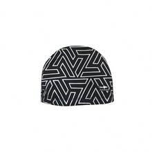 Gorra de natación de tela siliconada (hibrida), unitalla y cómoda. Ideal para entramiento y actividades acuáticas. Modelo TEKNO JAPONESA marca Escualo. - Negro - Ver 1