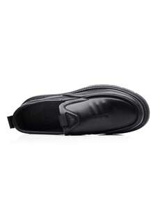 Zapatos formales de vestir para hombres, zapatos de cuero formales de alta calidad para caballero, zapatos de fiesta estilo británico, zapatos de cuero casuales cómodos para Navidad, fiesta de cumpleaños - Negro - Ver 9
