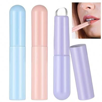 Silicone Lip Brush, Lip Balm Applicator, Reusable Lip Mask Applicator, High Elasticity Silicone Lip Applicator, Suitable For Lip Balm, Lip Gloss, Concealer, Macaron Colors