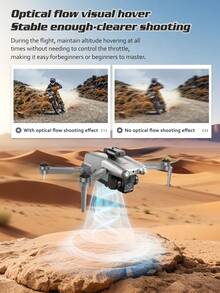 AXNEN 2026升级版M6无刷无人机，配备电子可调光流双摄像头、4.3英寸FPV发射器遥控器、智能避障、一键翻转、拍照/录像、光流悬停、LED机臂——任何节日的完美礼物 - 彩色 - 查看 8