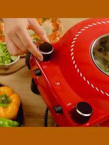 Horno Grill Électrique Cecotec Pizza&Co 1200W - Température Jusqu'à 400ºC, Cuisson en 5 Min, Thermostat Réglable, Résistances Supérieure et Inférieure pour Cuisson Uniforme, Plaques en Pierre pour Croûte Traditionnelle, Fenêtre de Visualisation,  avec Poignée Froid, Temporisateur 15 Min. - Multicolore - Voir 8