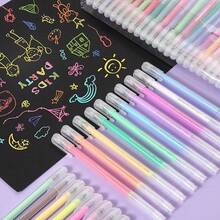 MIKITOOL 48pcs 24 Gel Pens + 24 Refill Pieces Gel Pens, Glitter Colors For Halloween And Christmas Crafts, School And Office Supplies, Back To School - 48 PCS 24-color Pens + 24 Refills - View 4