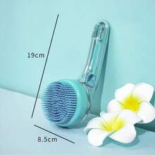 Silicone Pet Bath Brush, Dog Massage Brush, Pet Grooming Brush, Pet Cleaning Brush, Bathing Tool - Multicolor - View 10