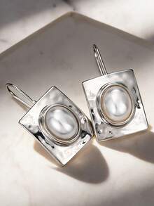 1 Pair Women's Elegant Teardrop Earrings, Suitable For Wedding, Engagement, Anniversary, Valentine's Day Gifts - 1# - View 3