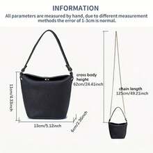 [Bolso de hombro con cadena] Bolso de cubo para mujer - Mini bolso de hombro con cadena, bolso con múltiples compartimentos para monedas y lápiz labial, bolso casual de uso diario para dinero y tarjetas, tamaño pequeño (no lavable) - Rojo - Ver 9
