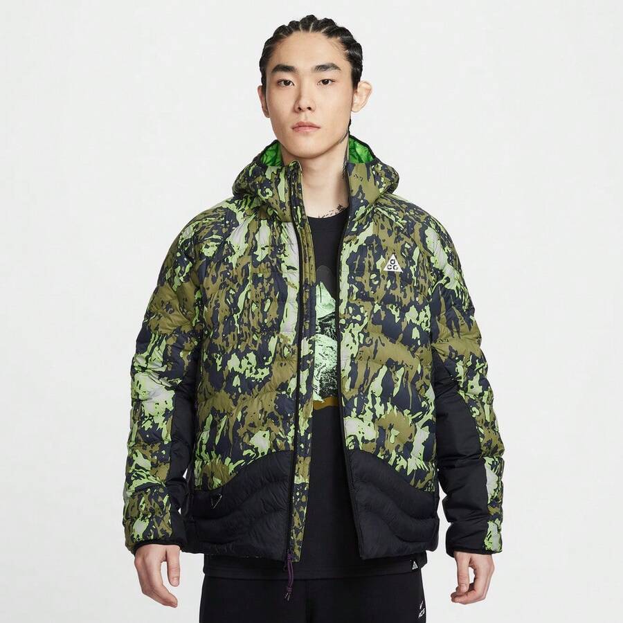 Nike Men's AS M ACG TFADV LAVA FLOW JKT A Padded Coat, Lightweight II0918-009 - Army Green - View 1