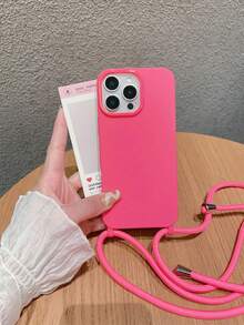 钥匙扣挂绳，1 件装，哑光大孔可调节挂绳，软 TPU 手机壳，兼容 17/16 Air/17 Pro/17 Pro Max、16/16 Plus/16 Pro/16 Pro Max、15/15 Plus/15 Pro/15 Pro Max、14/14 Plus/14 Pro/14 Pro Max、13/13 Pro/13 Pro Max、12/12 Pro/12 Pro Max、11/11 Pro Max、X/XS/XR/XS Max，玫瑰红 - 玫紅色 - 查看 1