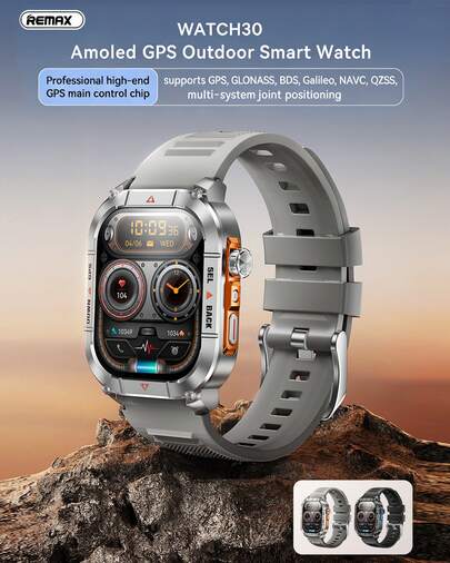 WATCH30 智慧手錶 MOLDE GPS 戶外智慧手錶 超強續航力 100+運動模式 30公尺（3ATM)深度防水 智慧定位 多色