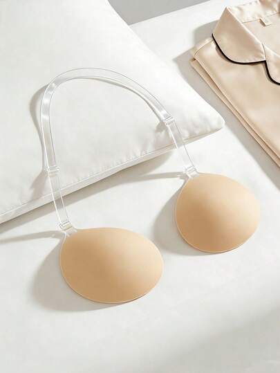 新款挂脖圆杯文胸 – 隐形自粘式聚拢文胸，配有可调节肩带，新款挂脖亚当之手文胸，女士露背隐形提拉文胸，适用于挂脖上衣和露背连衣裙，适合搭配婚纱、礼服、露背装、吊带衫、紧身连衣裙、薄纱上衣、吊带套装、新娘送礼会、旅行、派对、婚礼、正式晚宴、慈善活动、毕业典礼、约会之夜、音乐节、正式礼服、约会、度假、节日、春季