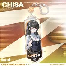1PC Wuthering Waves Anime Kuchiba Chisa Character Merch Set, Includes Round Badge, Acrylic Keychain & Collectible Card, Transparent Backpack Pendant, Desktop Decor, Collectible Art Gift For Anime Lovers - Multicolor - View 24