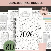 2026 Diary Set, Includes Planner, Pre-Designed Bullet Journal Pages, Annual/Monthly Trackers, Habit/Mood Trackers, Bullet Journal Pages, And Diary Set. - A - View 1