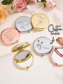 1个可定制花卉图案的便携式折叠化妆镜，适合作为礼物送给孩子、女儿、姐妹、闺蜜、伴娘等。既可用作化妆镜，也可作为教师节、结婚纪念日、情人节等场合的礼物。 - 軍綠色 - 查看 1